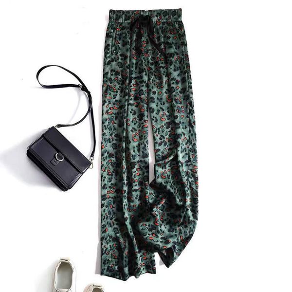 women's pants capris green leopard printing dyeing draped wideleg women's pan 220823, Black;white
women's pants capris green leopard printing dyeing draped wideleg women's pan 220823, Black;white