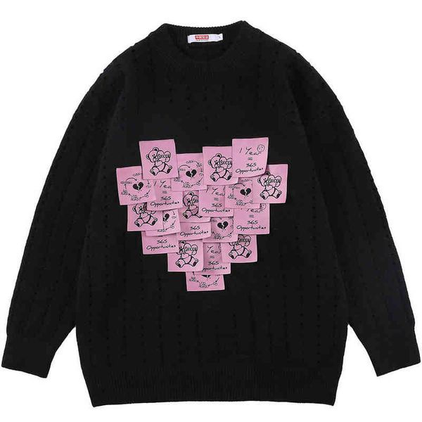hip hop men vintage knitted sweater streetwear cartoon post-it notes pullover 2021 autumn harajuku cotton casual sweater black t220730, White;black
hip hop men vintage knitted sweater streetwear cartoon post-it notes pullover 2021 autumn harajuku cotton casual sweater black t220730, White;black