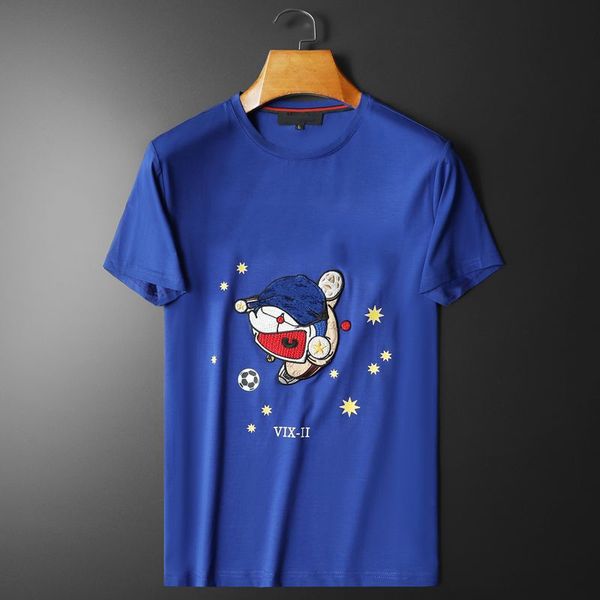2022 summer men's t-shirts new trend mercerized short sleeve blackt-shirt for mens shirts, White;black
2022 summer men's t-shirts new trend mercerized short sleeve blackt-shirt for mens shirts, White;black