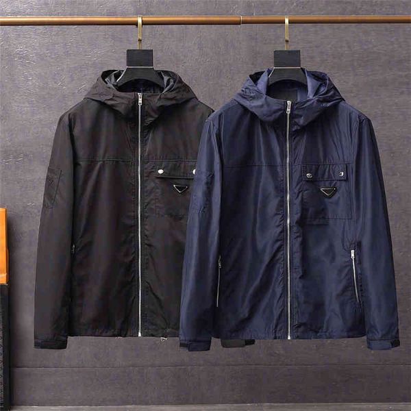 mens hooded windbreaker jackets with triangle badge fashion designer brand male outerwear autumn coats jacket men, Black;brown
mens hooded windbreaker jackets with triangle badge fashion designer brand male outerwear autumn coats jacket men, Black;brown