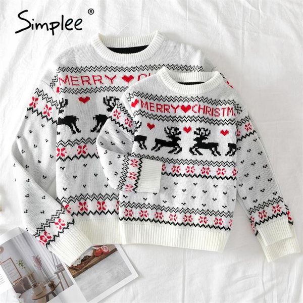 family matching outfits simplee o-neck christmas sweater autumn winter deer print knitted pullovers 2021 year261e, Blue
family matching outfits simplee o-neck christmas sweater autumn winter deer print knitted pullovers 2021 year261e, Blue