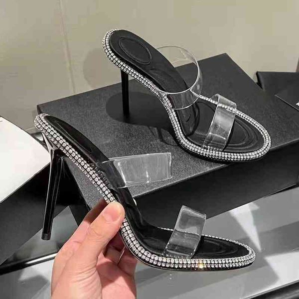summer sandals women high heels luxury rhinestone stiletto pumps fashion transparent belt thin heeled sandal beach slippers 220406, Black
summer sandals women high heels luxury rhinestone stiletto pumps fashion transparent belt thin heeled sandal beach slippers 220406, Black