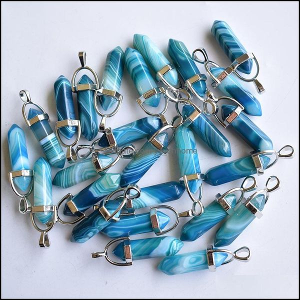 charms jewelry findings components natural stone stripe blue onyx shape point chakra pendants for necklace earrings making drop delivery 2, Bronze;silver
charms jewelry findings components natural stone stripe blue onyx shape point chakra pendants for necklace earrings making drop delivery 2, Bronze;silver