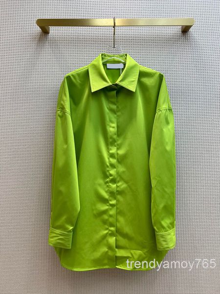 women's blouses & shirts green medium length shirt boyfriend style casual lapel button loose long sleeve spring and autumn high end, White
women's blouses & shirts green medium length shirt boyfriend style casual lapel button loose long sleeve spring and autumn high end, White