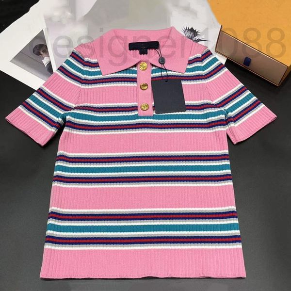 women's knits & tees designer new 2022 spring / summer pink patchwork color single breasted three-dimensional polo collar tongle slim f, White
women's knits & tees designer new 2022 spring / summer pink patchwork color single breasted three-dimensional polo collar tongle slim f, White