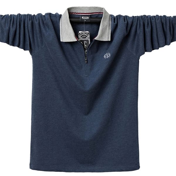 men polo shirt autumn casual fashion cotton male tees long sleeve turn-down collar men's polo shirts zippers large size 6xl 220402, White;black
men polo shirt autumn casual fashion cotton male tees long sleeve turn-down collar men's polo shirts zippers large size 6xl 220402, White;black