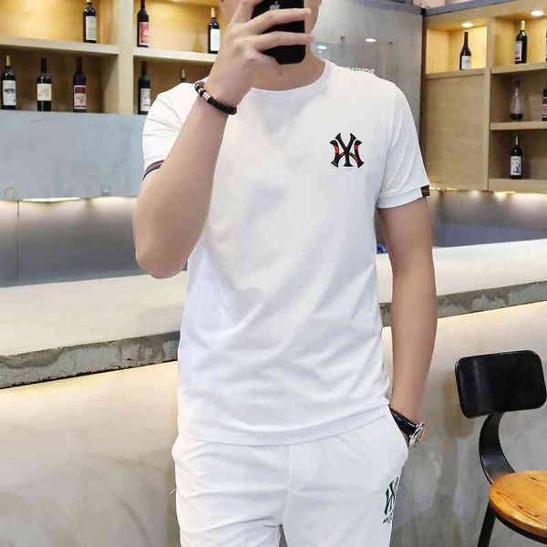 men's t-shirts short sleeved men's summer classic fashion brand round neck slim fit casual t-shirt bottom shirt 69ux, White;black
men's t-shirts short sleeved men's summer classic fashion brand round neck slim fit casual t-shirt bottom shirt 69ux, White;black