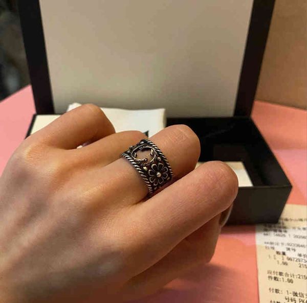 74% off designer jewelry double flower daisy wind hollowed out star net red same temperament couple ring, Silver
74% off designer jewelry double flower daisy wind hollowed out star net red same temperament couple ring, Silver