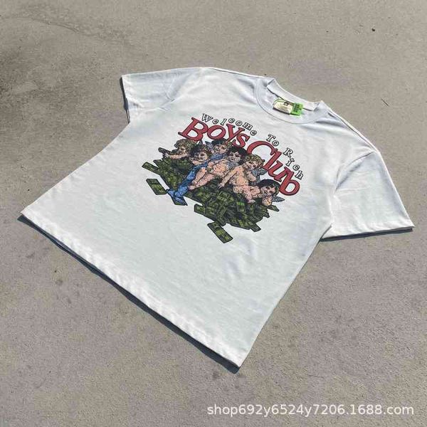women's t-shirt spring / summer rich boys club letter printed short sleeve personality lovely theme 34lo l035, White
women's t-shirt spring / summer rich boys club letter printed short sleeve personality lovely theme 34lo l035, White