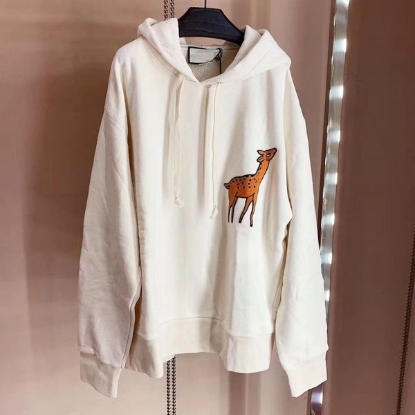 designer men's sweater hoodie cotton fawn cartoon print loose women's couple trend pullover, Black
designer men's sweater hoodie cotton fawn cartoon print loose women's couple trend pullover, Black