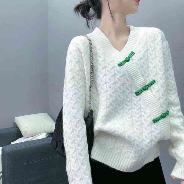 women's polos fried dough twist, v, sweater, european style, all match, cashmere knitted jacket. 174v, White
women's polos fried dough twist, v, sweater, european style, all match, cashmere knitted jacket. 174v, White