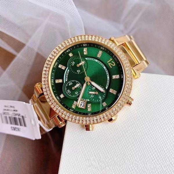 fashionable ladies timer m6263 dial quartz watch with diamond green face dial diameter 38mm retail and wholesale, Slivery;brown
fashionable ladies timer m6263 dial quartz watch with diamond green face dial diameter 38mm retail and wholesale, Slivery;brown