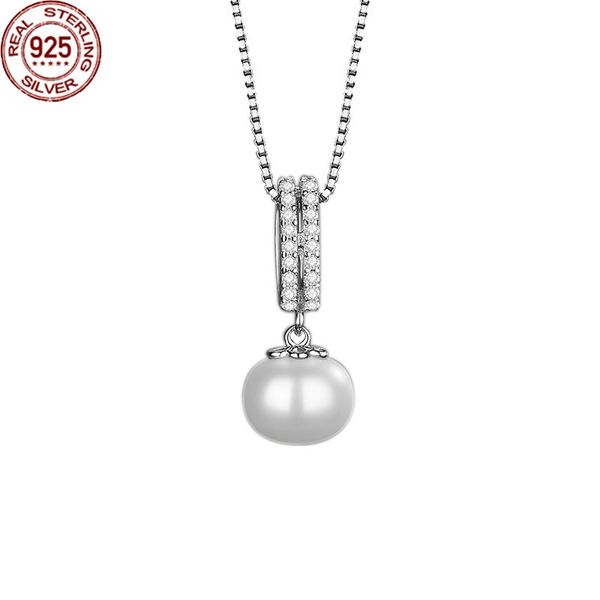 new 925 sterling silver necklace women's korean version fashion light luxury temperament circle zircon pearl pendant for women girls
new 925 sterling silver necklace women's korean version fashion light luxury temperament circle zircon pearl pendant for women girls