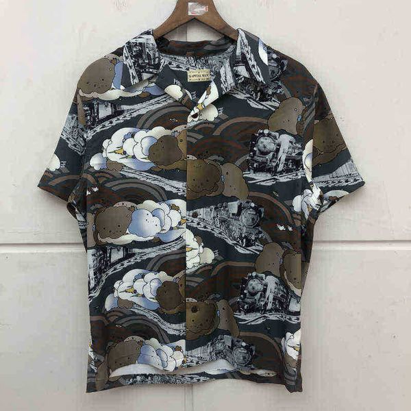 kapital hirata hehong painting cloud steam engine graffiti short sleeve shirt men's and women's silk loose shirt fashion, White;black
kapital hirata hehong painting cloud steam engine graffiti short sleeve shirt men's and women's silk loose shirt fashion, White;black