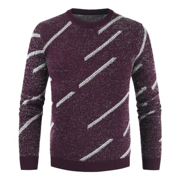 autumn winter slim casual mens sweater o neck striped slim fit knittwear long sleeve mens sweaters pullovers men homme 4 220817, White;black
autumn winter slim casual mens sweater o neck striped slim fit knittwear long sleeve mens sweaters pullovers men homme 4 220817, White;black