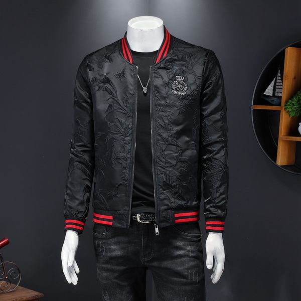 men's jacket 2023 new trend slim handsome jacquard embroidered baseball uniform casual stand collar jacket big fat man, 200 pounds can, Black;brown
men's jacket 2023 new trend slim handsome jacquard embroidered baseball uniform casual stand collar jacket big fat man, 200 pounds can, Black;brown