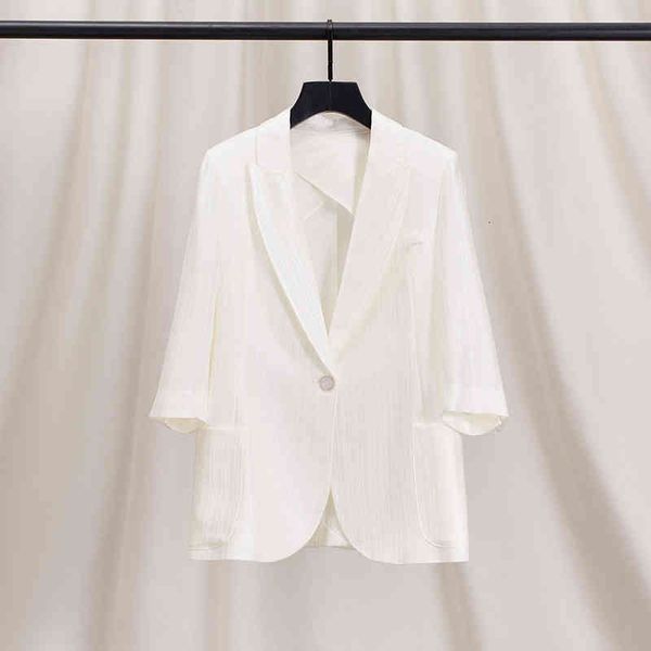 women's suits blazers gaoding white triacetic acid silk satin suit coat women's summer thin silhouette half sleeve middle shoulder, White;black
women's suits blazers gaoding white triacetic acid silk satin suit coat women's summer thin silhouette half sleeve middle shoulder, White;black