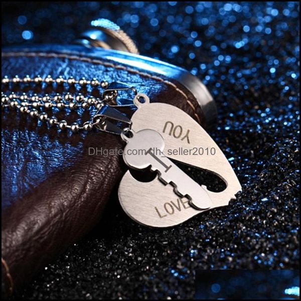 pendant necklaces broken heart couple set engrave i love you matching hearts luxury jewelry 316l stainless steel necklac dhseller2010 dhunz, Silver
pendant necklaces broken heart couple set engrave i love you matching hearts luxury jewelry 316l stainless steel necklac dhseller2010 dhunz, Silver