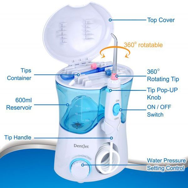 multifunctional 600ml water dental flosser oral dent jet irrigator dental care kit teeth cleaner water pick with 7 nozzles perfections
multifunctional 600ml water dental flosser oral dent jet irrigator dental care kit teeth cleaner water pick with 7 nozzles perfections