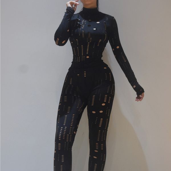 black women's two piece pants biker style women autumn hollow out long sleeve turtleneck solid sheath stretchy waist female pants, White
black women's two piece pants biker style women autumn hollow out long sleeve turtleneck solid sheath stretchy waist female pants, White