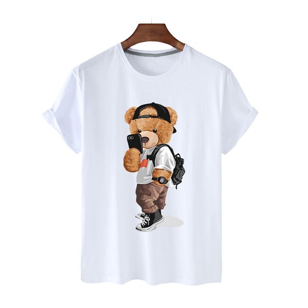 summer ins style street selfie bear pattern print t-shirts for women trendy short sleeve loose casual t shirt tees dx100406, White
summer ins style street selfie bear pattern print t-shirts for women trendy short sleeve loose casual t shirt tees dx100406, White