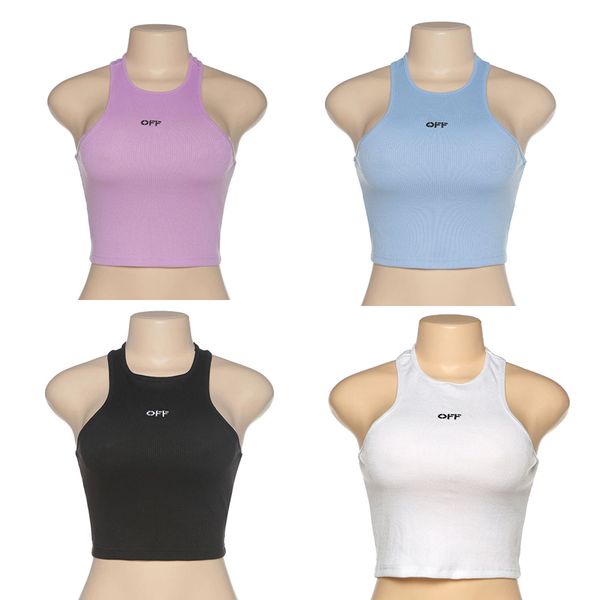 women's t-shirt sleeveless backless shirts off shoulder tank casual sports vest embroidery, White
women's t-shirt sleeveless backless shirts off shoulder tank casual sports vest embroidery, White