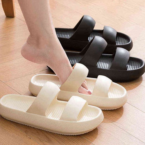 2022 new summer house men slippers women flip flops thick slides fashion couples platform shoes outdoor soft sandals t220728, Black 
2022 new summer house men slippers women flip flops thick slides fashion couples platform shoes outdoor soft sandals t220728, Black