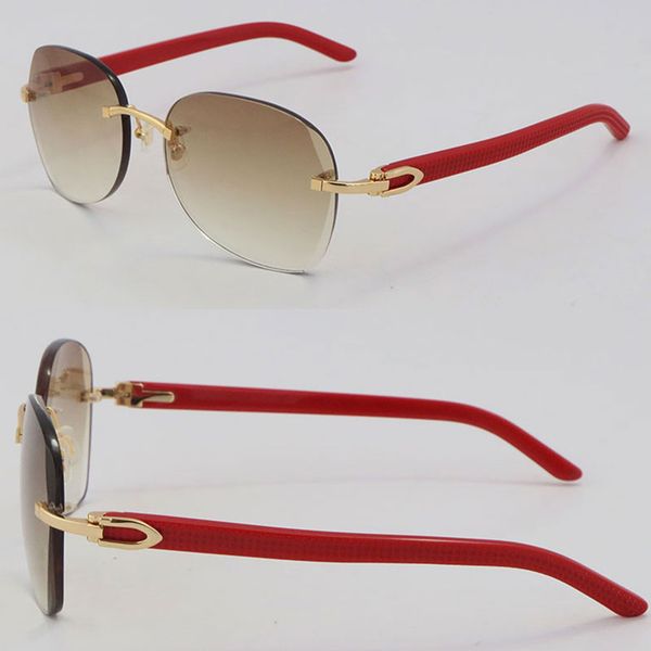 new red plank trellis arms sunglasses mens metal rimless 3.0 thickness lens sun glasses man fashion large round outdoor design classical mod, White;black
new red plank trellis arms sunglasses mens metal rimless 3.0 thickness lens sun glasses man fashion large round outdoor design classical mod, White;black