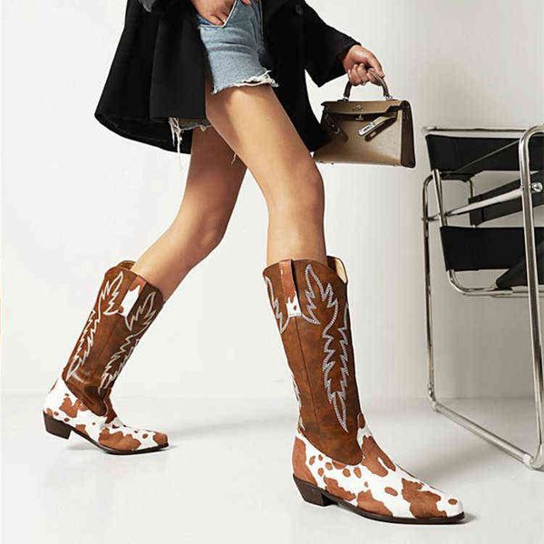 knight boots designer woman embroidered leather thick heel knee boot fashion cow color stitched women western motorcycle boots 220802, Black
knight boots designer woman embroidered leather thick heel knee boot fashion cow color stitched women western motorcycle boots 220802, Black