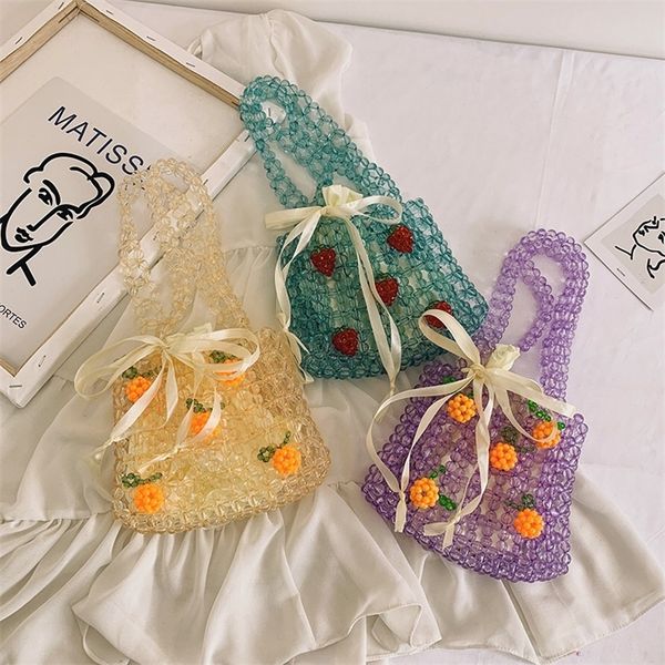 pearl bag female transparent beaded homemade female bag summer hollow fashion diy mother and daughter handbag 220520
pearl bag female transparent beaded homemade female bag summer hollow fashion diy mother and daughter handbag 220520