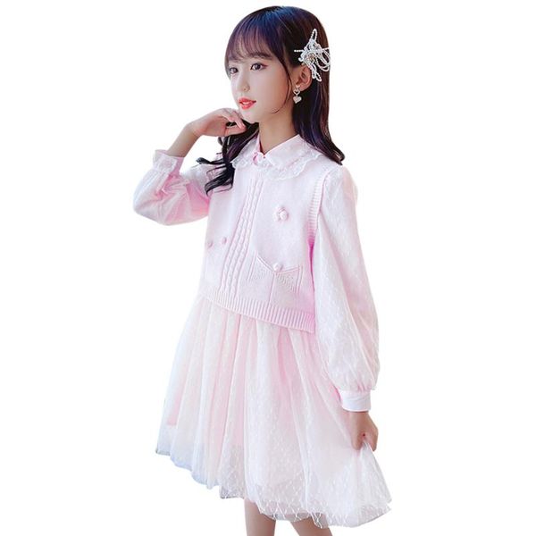 clothing sets teen girls vest + dress tracksuits for casual children clothes girl spring autumn children's, White
clothing sets teen girls vest + dress tracksuits for casual children clothes girl spring autumn children's, White