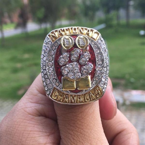 real po 2018 2019 clemson tigers final ncaa national championship ring fan men gift whole drop 209y, Golden;silver
real po 2018 2019 clemson tigers final ncaa national championship ring fan men gift whole drop 209y, Golden;silver