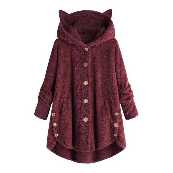 winter women faux fur coat luxury long fleece cat's ears hooded coat loose lapel thick warm female plush teddy coat l220714, Black
winter women faux fur coat luxury long fleece cat's ears hooded coat loose lapel thick warm female plush teddy coat l220714, Black