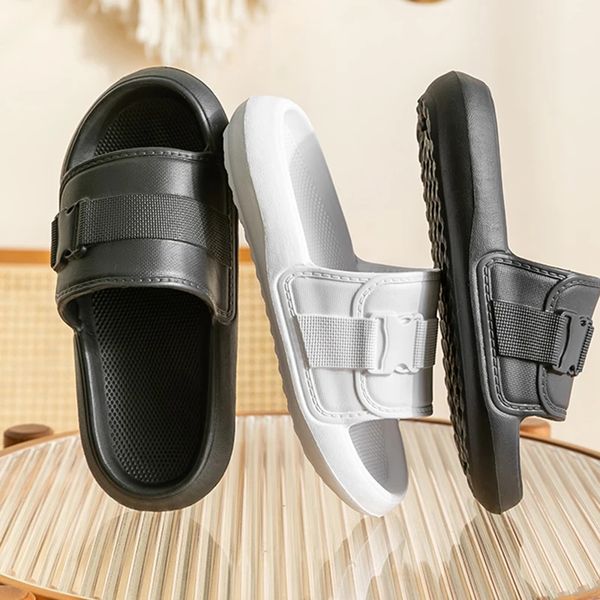 new non-slip bathroom slippers women fashion buckle soft bottom platform sandals woman soft thick sole home slides ladies, Black
new non-slip bathroom slippers women fashion buckle soft bottom platform sandals woman soft thick sole home slides ladies, Black