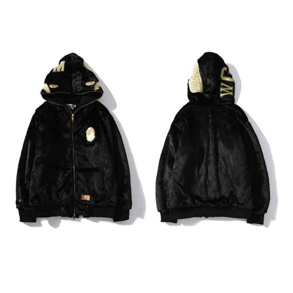 men's hoodies & sweatshirts chao brand shark head black gold embroidery fluffy men's and women's cardigan jacket r54e
men's hoodies & sweatshirts chao brand shark head black gold embroidery fluffy men's and women's cardigan jacket r54e