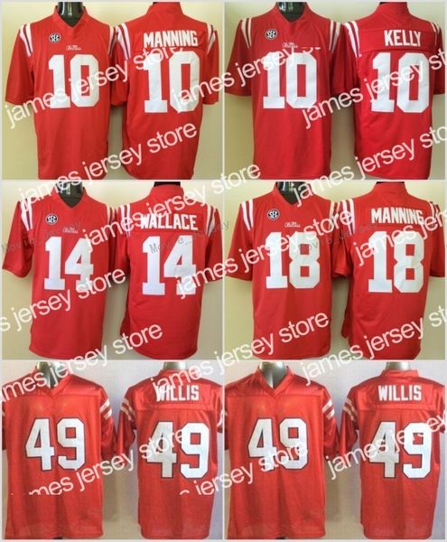 james ncaa ole miss rebels football 10 eli manning jersey sec college 10 chad kelly 14 bo wallace 18 achie manning 49 patrick willis stitche, Black;red 
james ncaa ole miss rebels football 10 eli manning jersey sec college 10 chad kelly 14 bo wallace 18 achie manning 49 patrick willis stitche, Black;red
