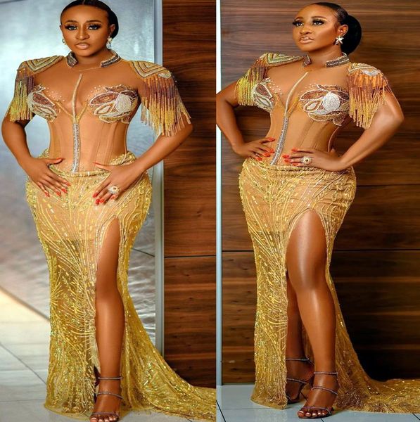 2022 plus size arabic aso ebi gold luxurious mermaid prom dresses sequined lace evening formal party second reception birthday engagement go, Black
2022 plus size arabic aso ebi gold luxurious mermaid prom dresses sequined lace evening formal party second reception birthday engagement go, Black