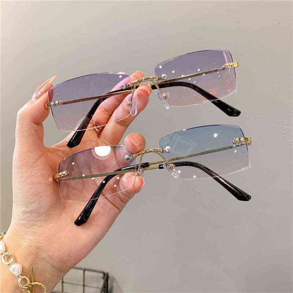shades for women wholesale luxury designer brand designer sunglasses rimless glasses 2021 vintage rectangle eyewear uv400 y220523, White;black
shades for women wholesale luxury designer brand designer sunglasses rimless glasses 2021 vintage rectangle eyewear uv400 y220523, White;black