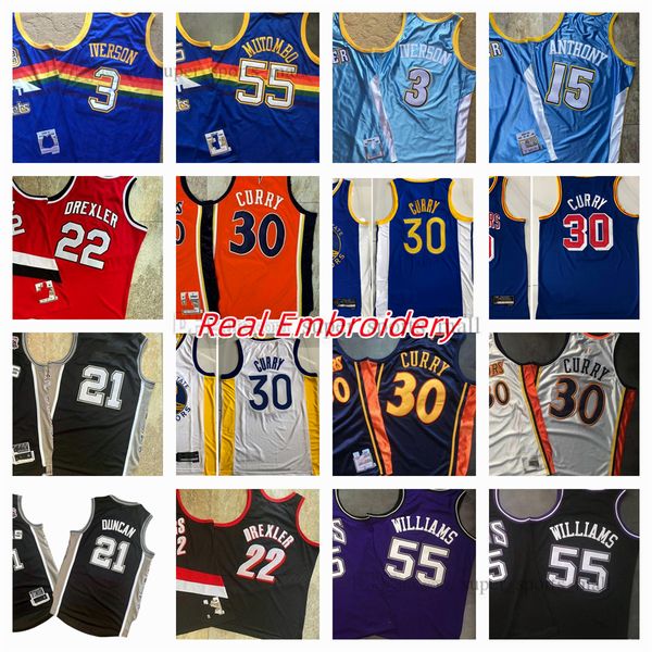 real embroidery retro mitchell and ness basketball jerseys carmelo iverson anthony dikembe mutombo stephen curry allen clyde drexler jason w, Black;red
real embroidery retro mitchell and ness basketball jerseys carmelo iverson anthony dikembe mutombo stephen curry allen clyde drexler jason w, Black;red