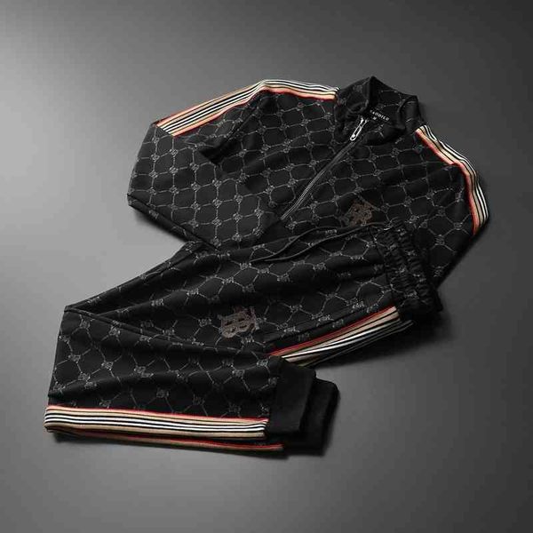 men's sports fashion trend brand clothing new long sleeve lapel suit leisure set, Gray
men's sports fashion trend brand clothing new long sleeve lapel suit leisure set, Gray