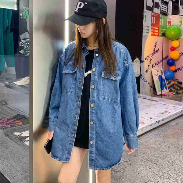 men's and women's jackets autumn and winter new pra couple triangle stitching long-sleeved denim shirt jacket men's and women, Black;brown
men's and women's jackets autumn and winter new pra couple triangle stitching long-sleeved denim shirt jacket men's and women, Black;brown