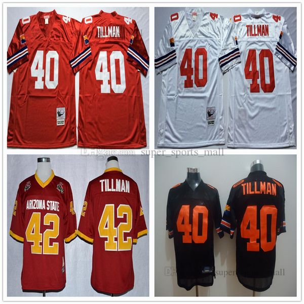 ncaa vintage football 40 pat tillman jersey home red white michael and ness, Black;red
ncaa vintage football 40 pat tillman jersey home red white michael and ness, Black;red
