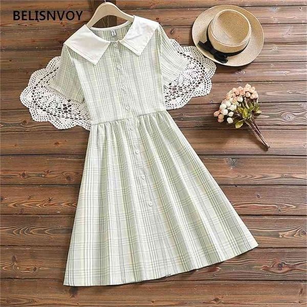 mori girl summer sundress navy blue yellow plaid princess dress lace with collar mujer vestidos elegant mesh lady sweet dresses 210520, Black;gray
mori girl summer sundress navy blue yellow plaid princess dress lace with collar mujer vestidos elegant mesh lady sweet dresses 210520, Black;gray