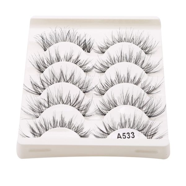 5pairbox 3d artificial fiber long lasting lashe volume extension false eyelashes 220621
5pairbox 3d artificial fiber long lasting lashe volume extension false eyelashes 220621