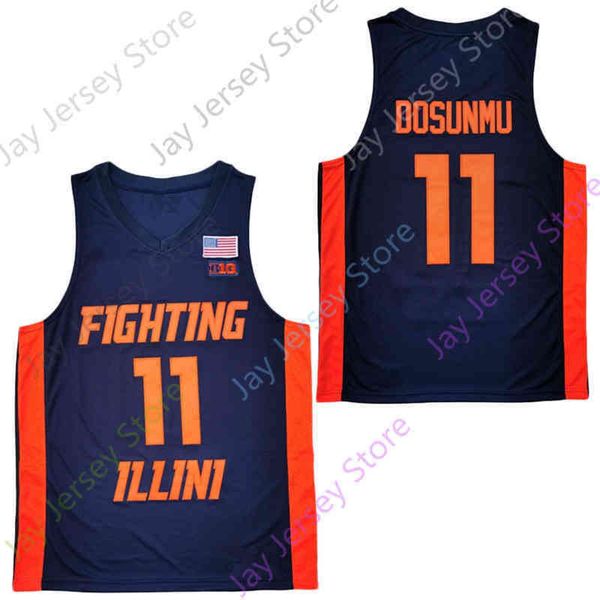 ncaa college new illinois fighting illini jerseys 11 ayo dosunmu basketball jersey orange all stitched embroidery, Black
ncaa college new illinois fighting illini jerseys 11 ayo dosunmu basketball jersey orange all stitched embroidery, Black