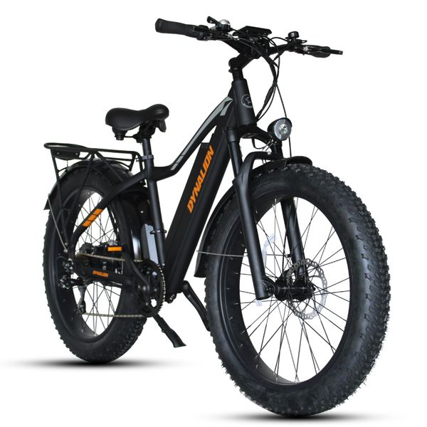 dynalion electric bike adults 26" fat wide tire 48v16ah li-ion battery 750w motor front and rear disc brake shimano 7-speed derailleur
dynalion electric bike adults 26" fat wide tire 48v16ah li-ion battery 750w motor front and rear disc brake shimano 7-speed derailleur