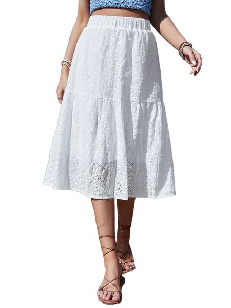 elastic waist schiffy skirt 19n7#, Black
elastic waist schiffy skirt 19n7#, Black