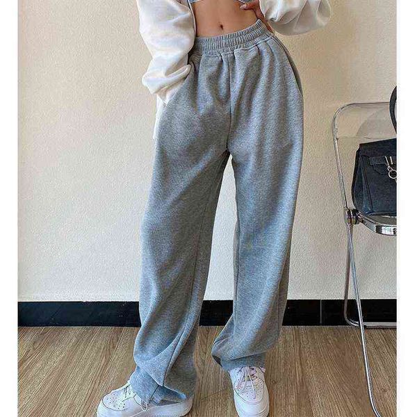 streetwear gray trousers women 2022 chic sweat pants elastic waist wide-legged woman bottoms korean straight pantalones 221225, Black;white
streetwear gray trousers women 2022 chic sweat pants elastic waist wide-legged woman bottoms korean straight pantalones 221225, Black;white