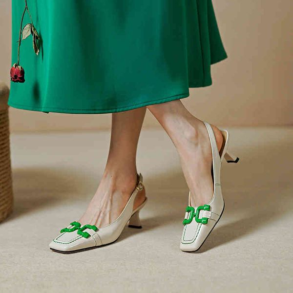 sandals summer small square head back empty baotou metal fastener sandals simple korean elegant high-heeled women m1l9, Black
sandals summer small square head back empty baotou metal fastener sandals simple korean elegant high-heeled women m1l9, Black
