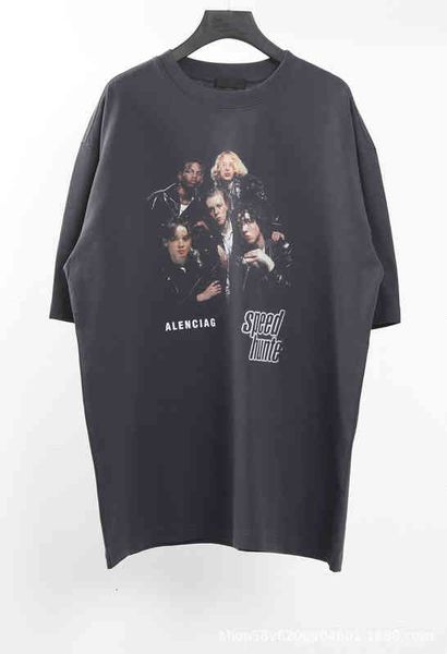 men's t-shirts high version b tiantuan band head print short sleeve paris off shoulder fashion brand men's and women's t-shir, White;black
men's t-shirts high version b tiantuan band head print short sleeve paris off shoulder fashion brand men's and women's t-shir, White;black